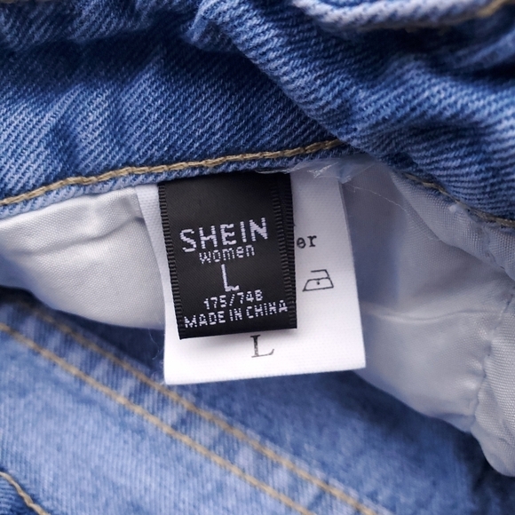 Shein Denim Blue Jeans Women's Size Large (8|10) - Picture 2 of 4